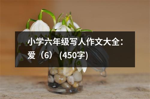小學(xué)六年級(jí)寫(xiě)人作文大全：愛(ài)（6） (450字)