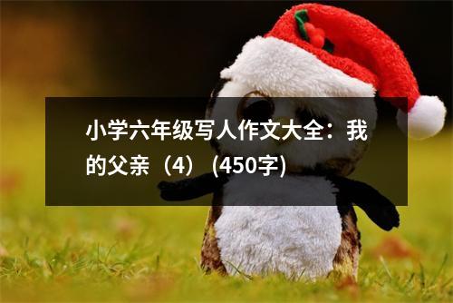 小學(xué)六年級(jí)寫(xiě)人作文大全：我的父親（4） (450字)