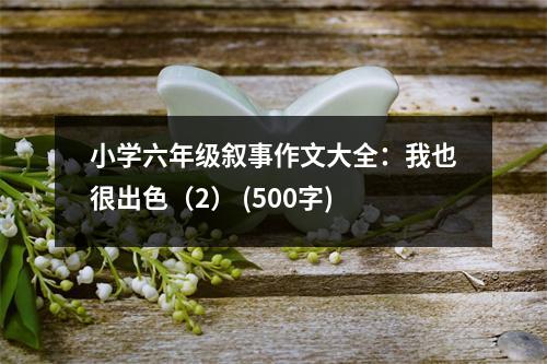 小學(xué)六年級(jí)敘事作文大全：我也很出色（2） (500字)