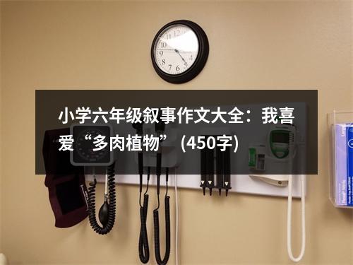 小學(xué)六年級(jí)敘事作文大全：我喜愛“多肉植物” (450字)