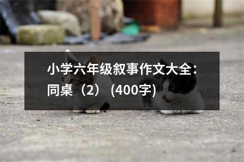 小學(xué)六年級敘事作文大全：同桌（2） (400字)