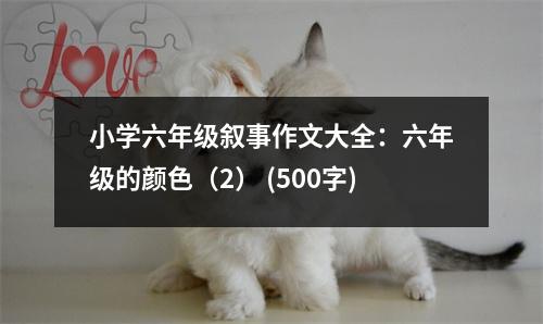小學(xué)六年級(jí)敘事作文大全：六年級(jí)的顏色（2） (500字)