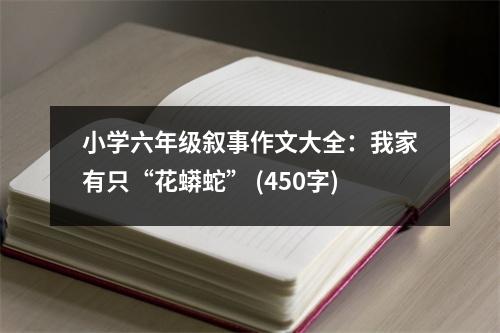 小學(xué)六年級敘事作文大全：我家有只“花蟒蛇” (450字)