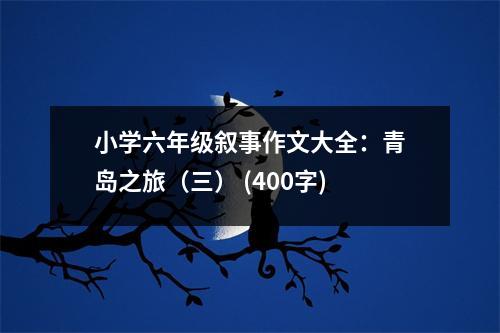 小學(xué)六年級(jí)敘事作文大全：青島之旅（三） (400字)