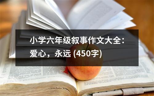 小學(xué)六年級(jí)敘事作文大全：愛心，永遠(yuǎn) (450字)