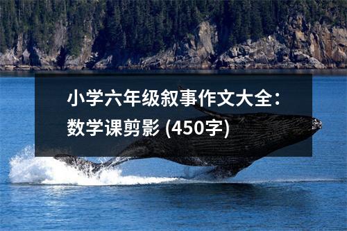 小學(xué)六年級(jí)敘事作文大全：數(shù)學(xué)課剪影 (450字)