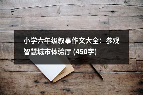 小學(xué)六年級(jí)敘事作文大全：參觀智慧城市體驗(yàn)廳 (450字)