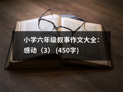 小學(xué)六年級敘事作文大全：感動（3） (450字)