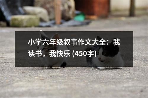 小學(xué)六年級(jí)敘事作文大全：我讀書，我快樂 (450字)