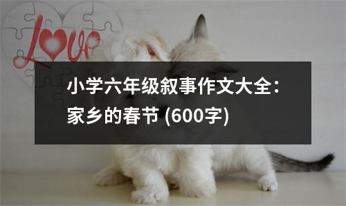 小學(xué)六年級(jí)敘事作文大全：家鄉(xiāng)的春節(jié) (600字)