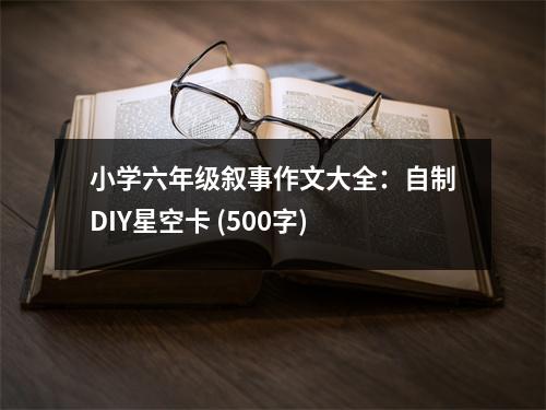小學(xué)六年級敘事作文大全：自制DIY星空卡 (500字)