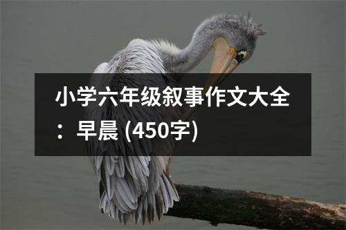 小學(xué)六年級敘事作文大全：早晨 (450字)