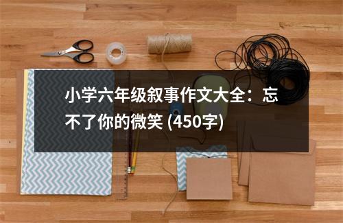 小學(xué)六年級(jí)敘事作文大全：忘不了你的微笑 (450字)