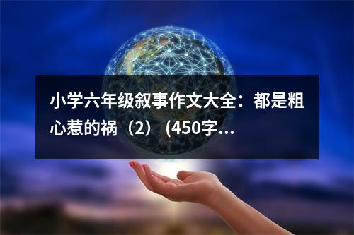 小學(xué)六年級敘事作文大全：都是粗心惹的禍（2） (450字)