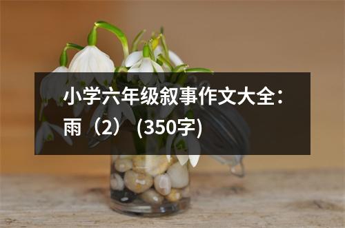小學(xué)六年級(jí)敘事作文大全：雨（2） (350字)