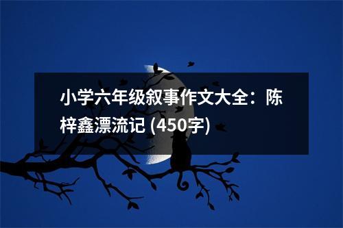 小學(xué)六年級敘事作文大全：陳梓鑫漂流記 (450字)