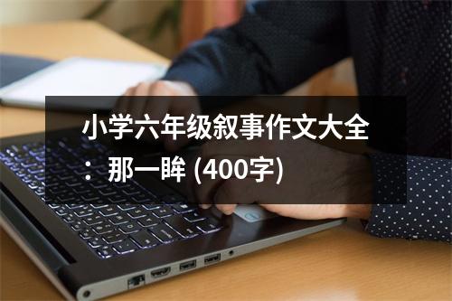 小學(xué)六年級敘事作文大全：那一眸 (400字)