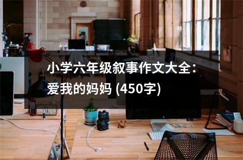 小學(xué)六年級敘事作文大全：愛我的媽媽 (450字)