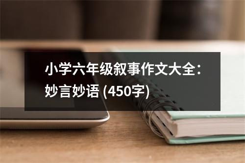 小學(xué)六年級(jí)敘事作文大全：妙言妙語(yǔ) (450字)