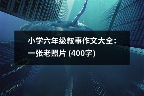 小學(xué)六年級敘事作文大全：一張老照片 (400字)