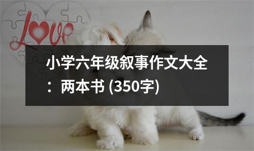 小學(xué)六年級敘事作文大全：兩本書 (350字)