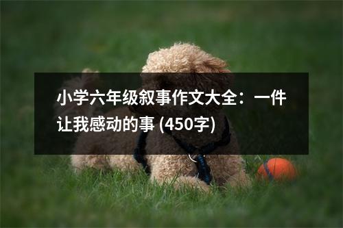 小學(xué)六年級敘事作文大全：一件讓我感動(dòng)的事 (450字)