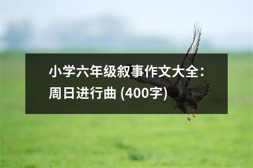 小學(xué)六年級(jí)敘事作文大全：周日進(jìn)行曲 (400字)