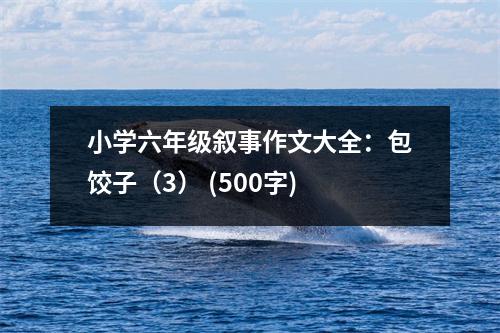 小學(xué)六年級(jí)敘事作文大全：包餃子（3） (500字)