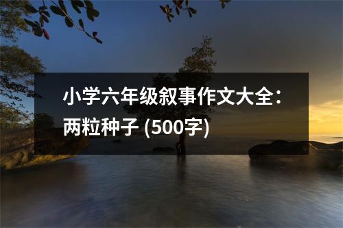 小學(xué)六年級敘事作文大全：兩粒種子 (500字)