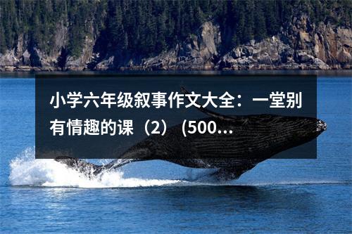 小學六年級敘事作文大全：一堂別有情趣的課（2） (500字)