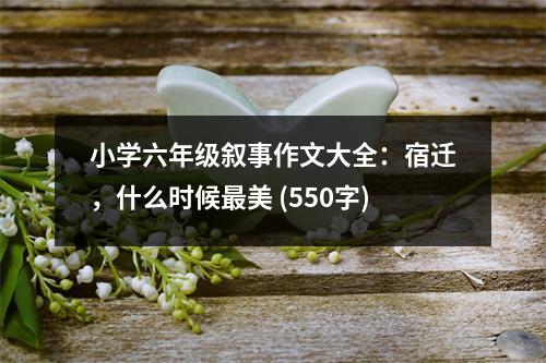 小學(xué)六年級敘事作文大全：宿遷，什么時候最美 (550字)