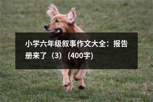 小學(xué)六年級(jí)敘事作文大全：報(bào)告冊(cè)來(lái)了（3） (400字)