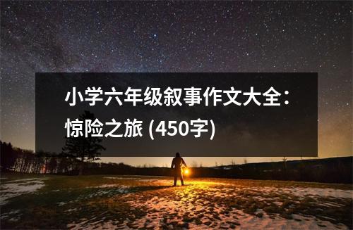 小學(xué)六年級(jí)敘事作文大全：驚險(xiǎn)之旅 (450字)