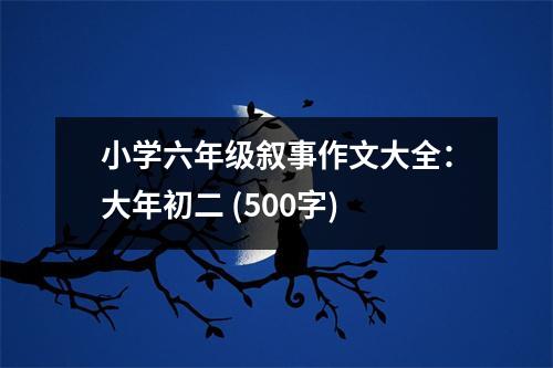 小學(xué)六年級(jí)敘事作文大全：大年初二 (500字)
