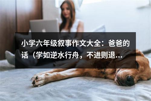 小學(xué)六年級敘事作文大全：爸爸的話（學(xué)如逆水行舟，不進(jìn)則退）改寫 (400字)