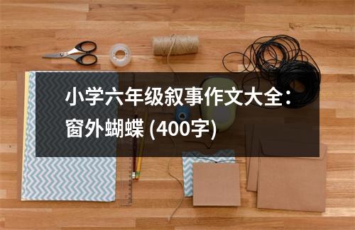 小學六年級敘事作文大全：窗外蝴蝶 (400字)