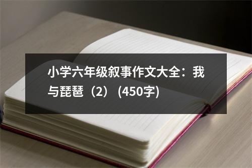 小學(xué)六年級敘事作文大全：我與琵琶（2） (450字)