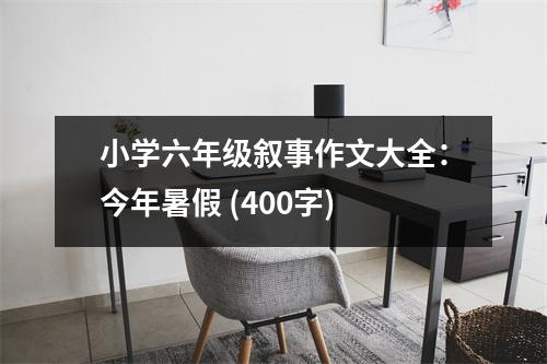 小學(xué)六年級(jí)敘事作文大全：今年暑假 (400字)