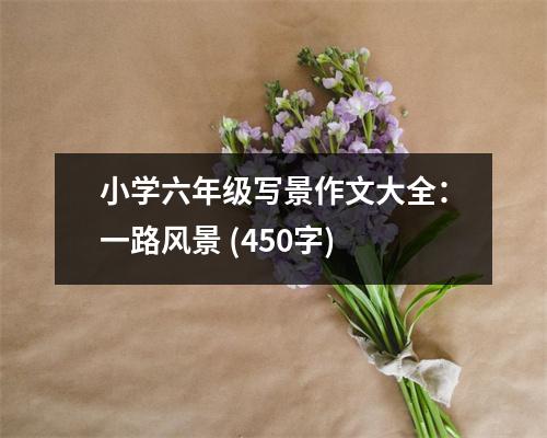 小學(xué)六年級寫景作文大全：一路風(fēng)景 (450字)