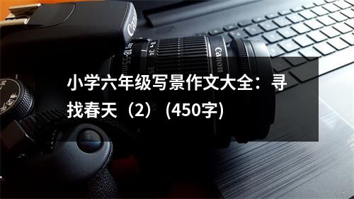 小學(xué)六年級(jí)寫景作文大全：尋找春天（2） (450字)
