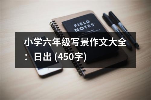 小學(xué)六年級寫景作文大全：日出 (450字)