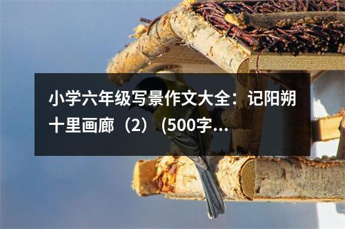 小學(xué)六年級(jí)寫景作文大全：記陽朔十里畫廊（2） (500字)