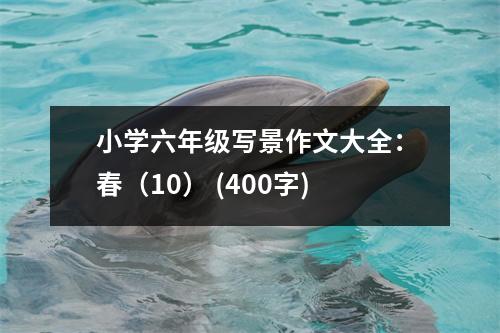 小學(xué)六年級(jí)寫景作文大全：春（10） (400字)