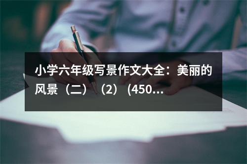 小學(xué)六年級寫景作文大全：美麗的風(fēng)景（二）（2） (450字)