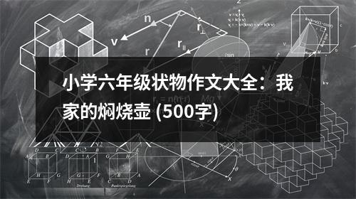小學(xué)六年級(jí)狀物作文大全：我家的燜燒壺 (500字)
