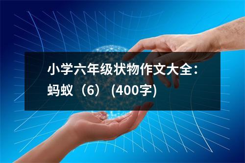 小學六年級狀物作文大全：螞蟻（6） (400字)