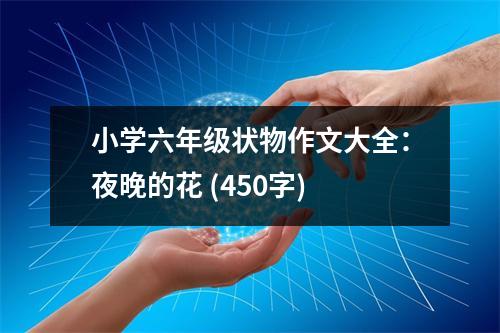 小學(xué)六年級狀物作文大全：夜晚的花 (450字)