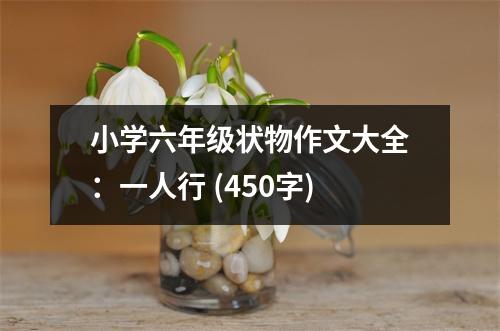 小學(xué)六年級(jí)狀物作文大全：一人行 (450字)