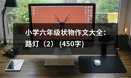 小學(xué)六年級(jí)狀物作文大全：路燈（2） (450字)