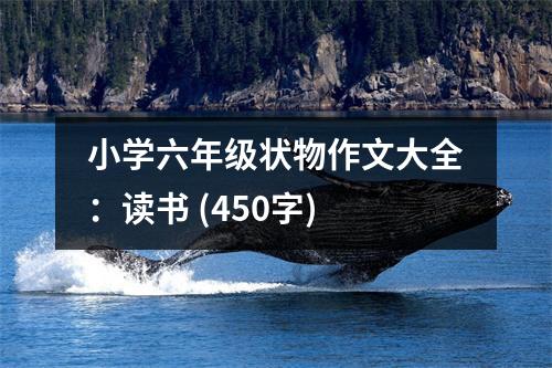小學(xué)六年級(jí)狀物作文大全：讀書 (450字)